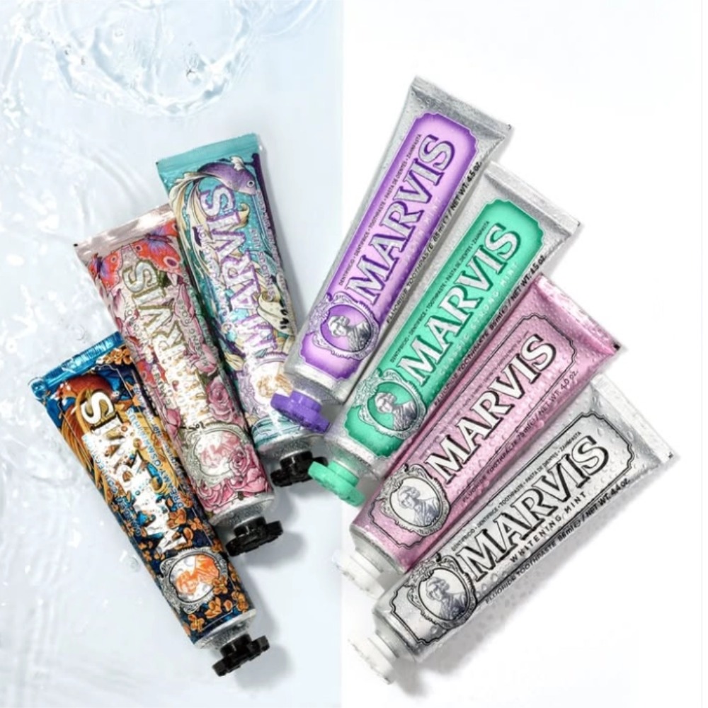 Teeth Whitening Marvis Toothpaste - 오리지널 마비스 화이트닝 민트 치약은 입냄새
