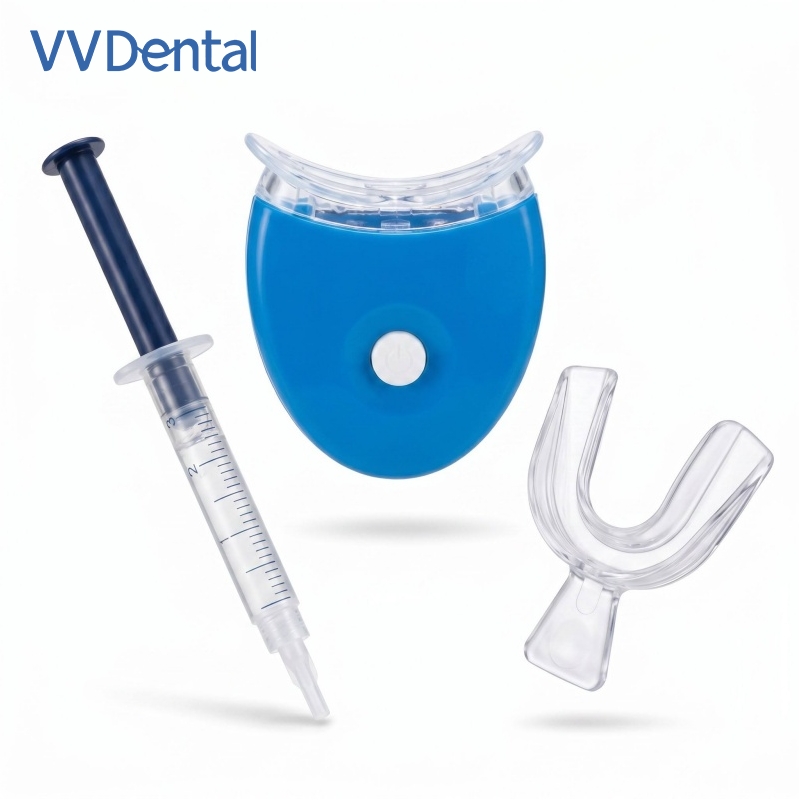 Teeth Whitening Bleaching Kit - 휴대용 치아 미백 키트, 단일 LED