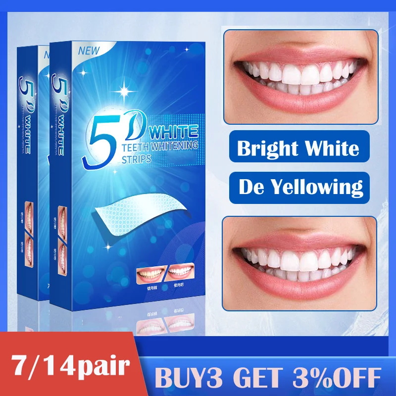 1/7/14pair 치아 미백 스트립 치아 미백 키트  - Teeth Whitening Bleaching Kit 리뷰 및 가격