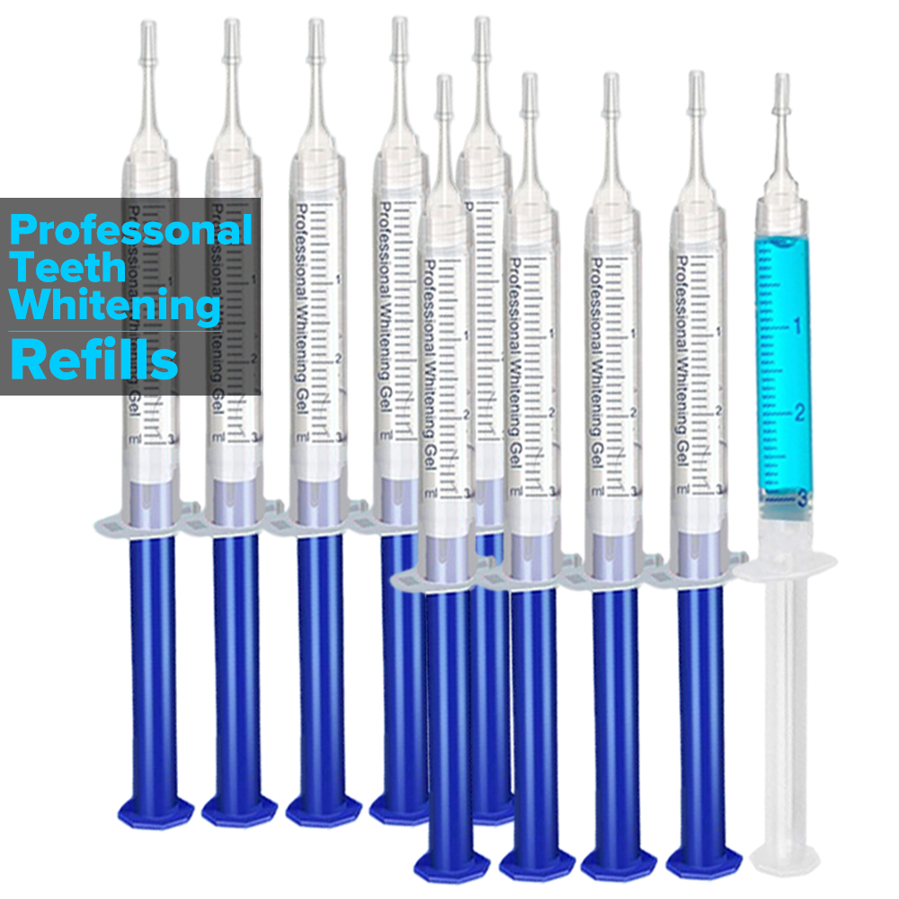 치아 미백 젤 리필 주사기 치아 미백 젤 인비스알라인  - Teeth Whitening Bleaching Kit 리뷰 및 가격
