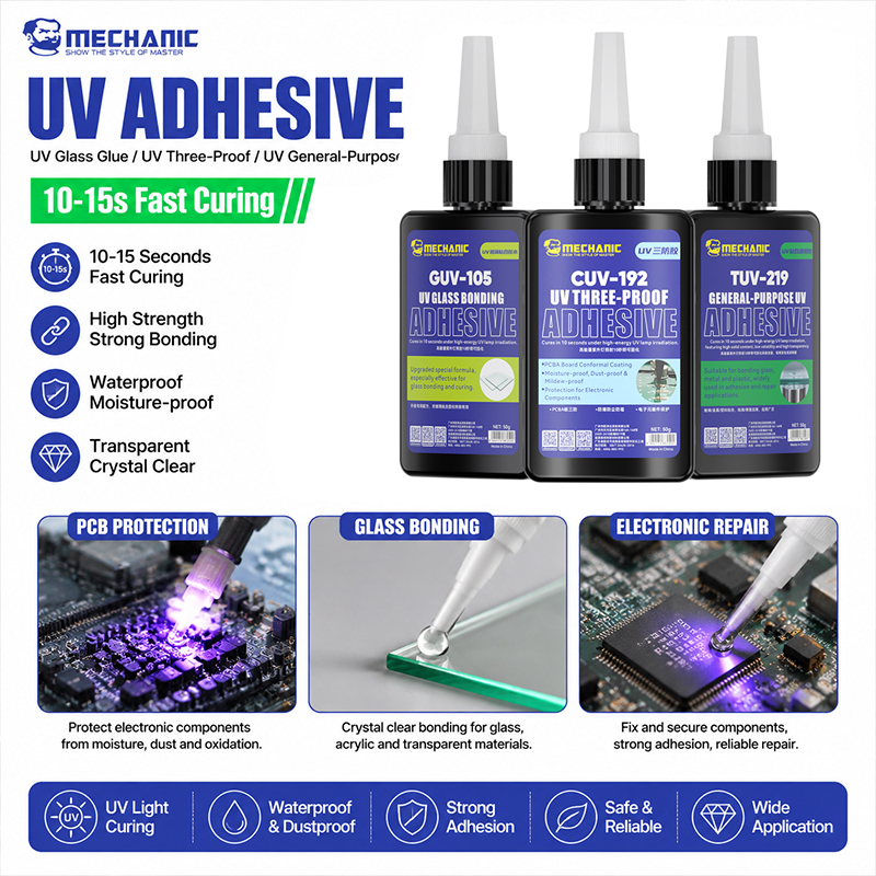 메카닉 UV 유리 접착제 UV 접착제 투명 방수 경화  - Uv Whitening Kit 리뷰 및 가격