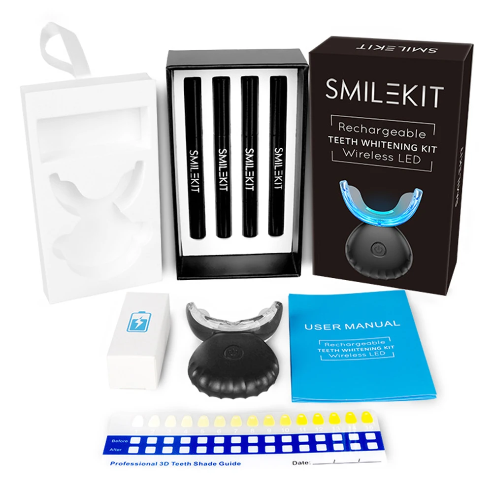 치과 치아 미백 키트 미니 16 LED 콜드 라이트 3 - Teeth Whitening Bleaching Kit 리뷰 및 가격