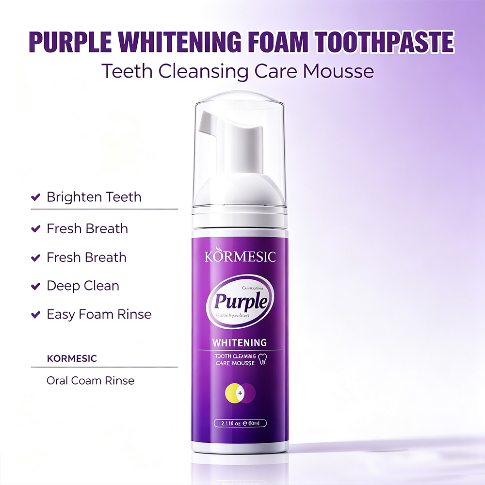 퍼플 화이트닝 치아 무스 폼 V34 컬러 코렉터 커피/ - Teeth Whitening Foam Toothpaste 리뷰 및 가격